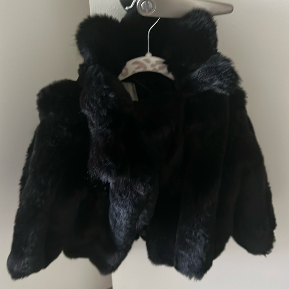 River island fur jacket 18-24 months used but in excellent condition